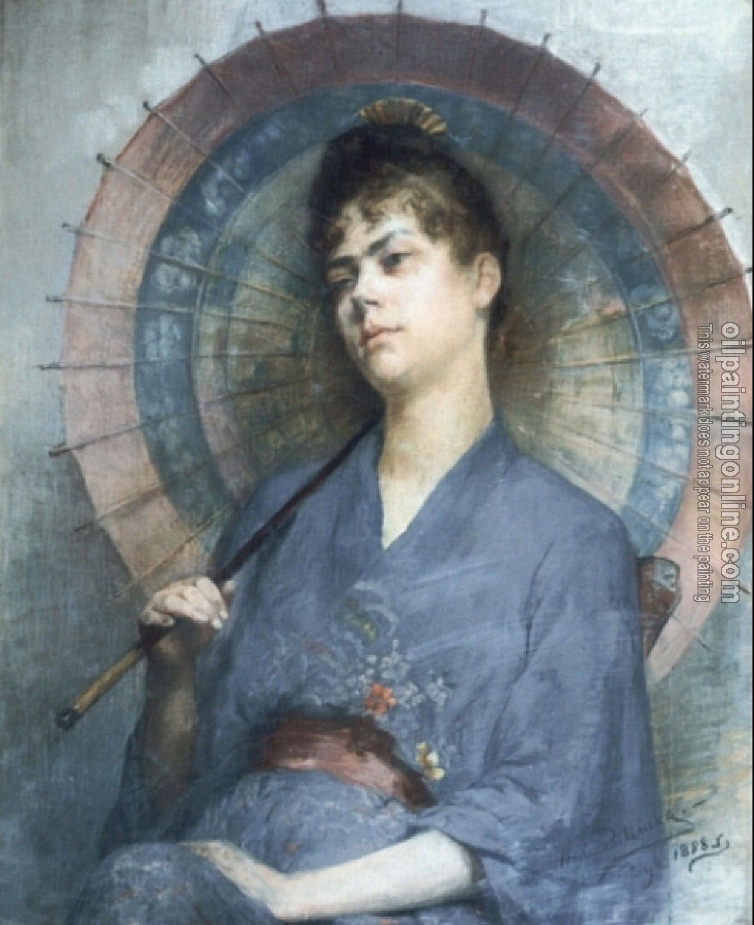 Bilinska-Bohdanowicz, Anna - Woman with a Japanese Parasol